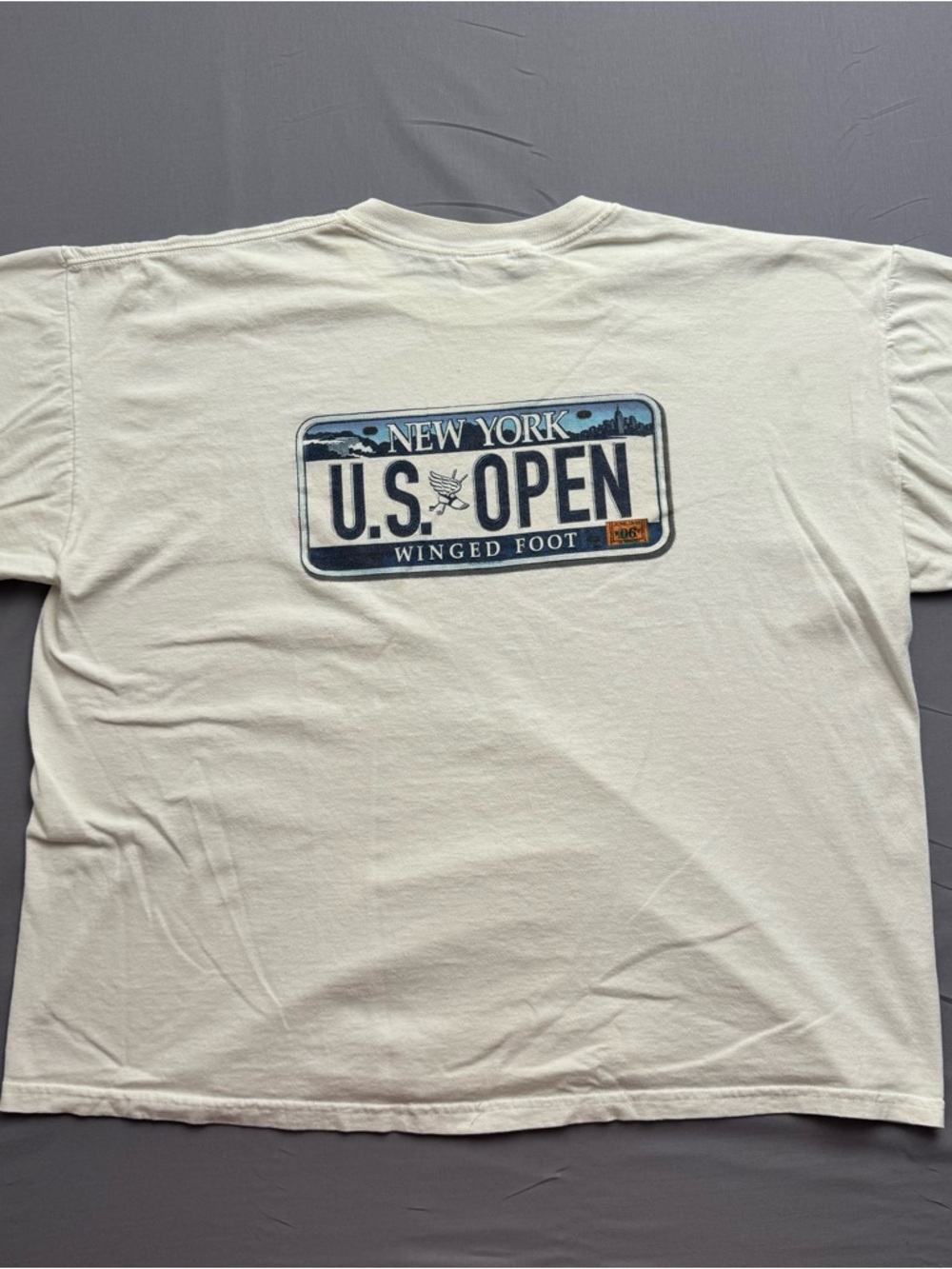 SDI U.S. Open Winged Foot 2006 Graphic White Men's T-Shirt XXL Short Sleeve